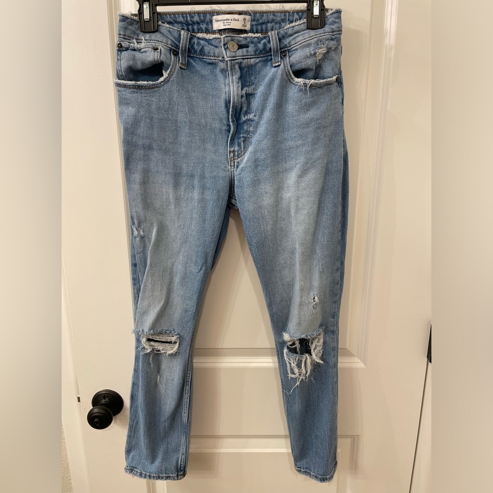 Abercrombie & Fitch Skinny High Rise Jeans Curve Love size 28 Short